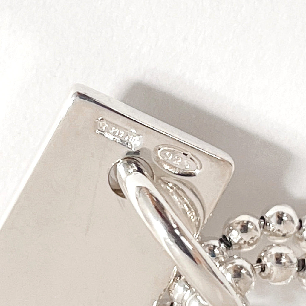 GUCCI Necklace plate Double ball Chain Silver925 Silver unisex Used
