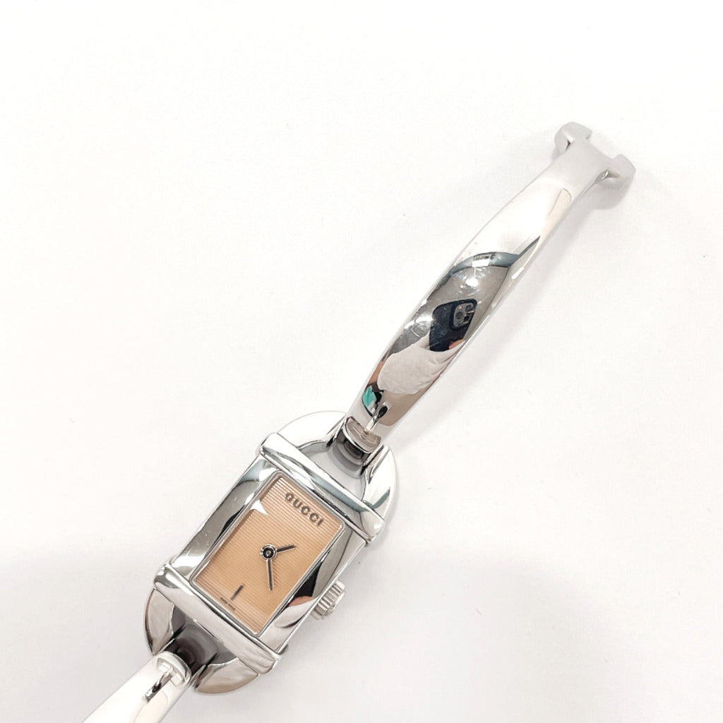 GUCCI Watches 6800L Bangle watch Stainless Steel/Stainless Steel Silver Silver Women Used