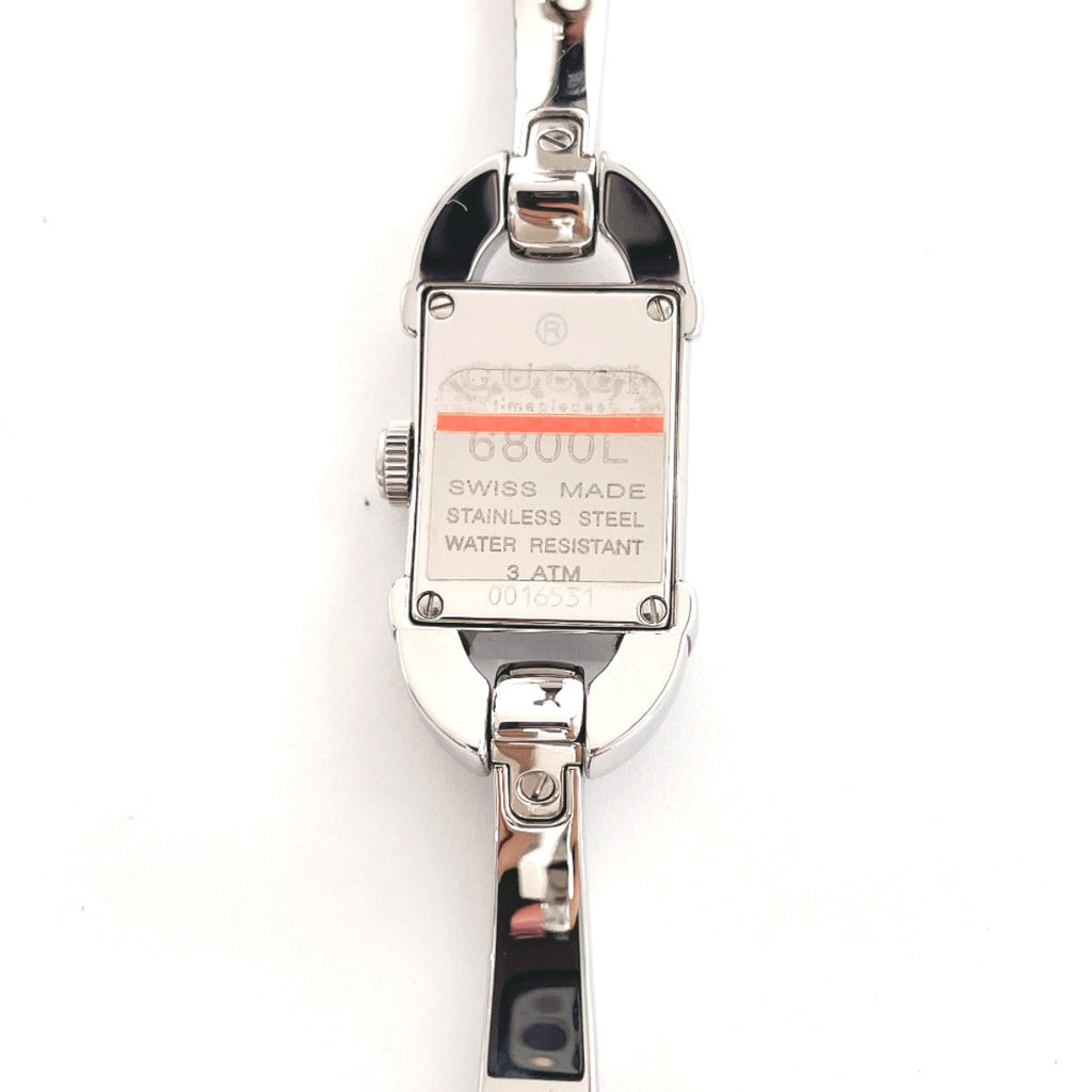 GUCCI Watches 6800L Bangle watch Stainless Steel/Stainless Steel Silver Silver Women Used