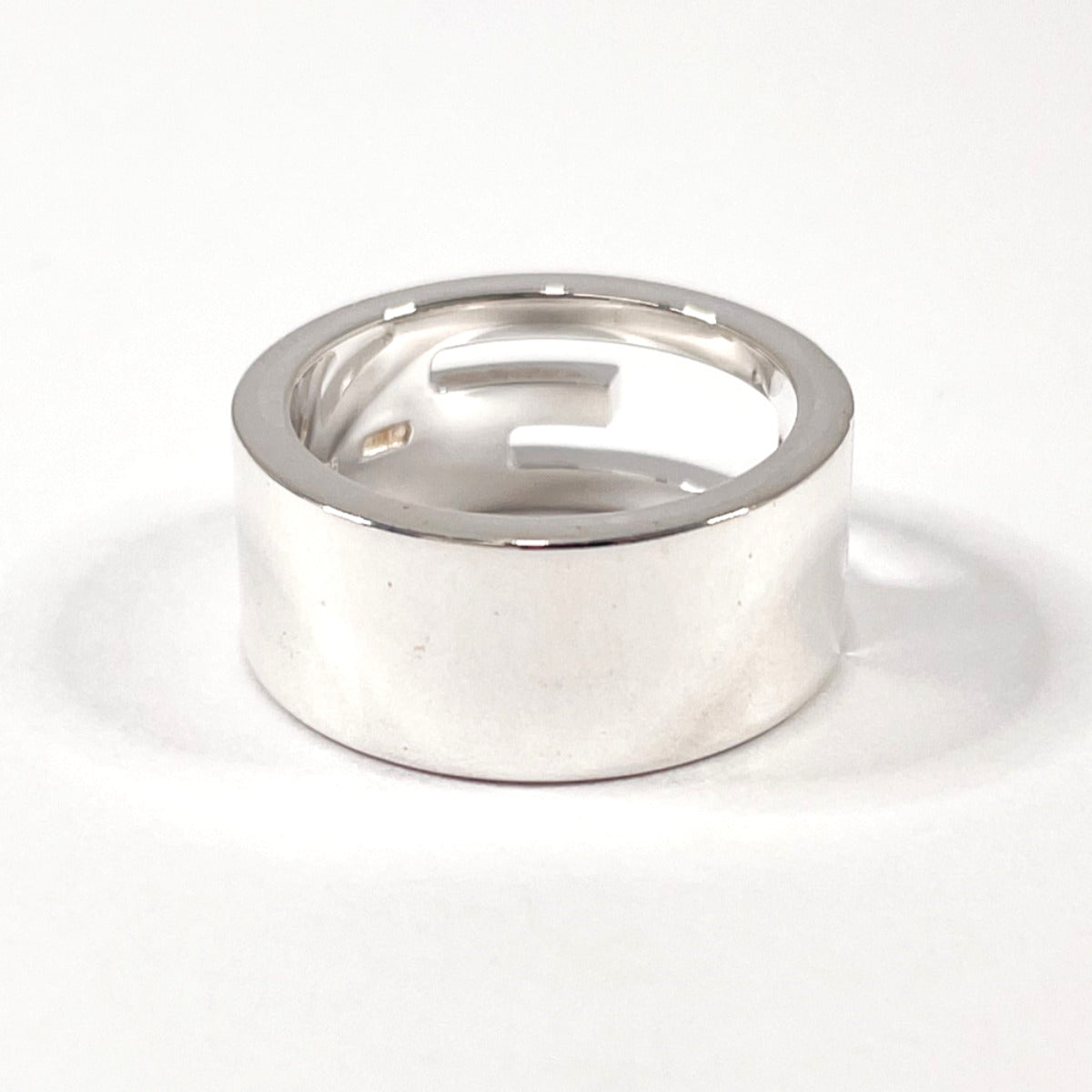 GUCCI Ring Branded Cutout G Silver925 #7.5(JP Size) Silver Women Used