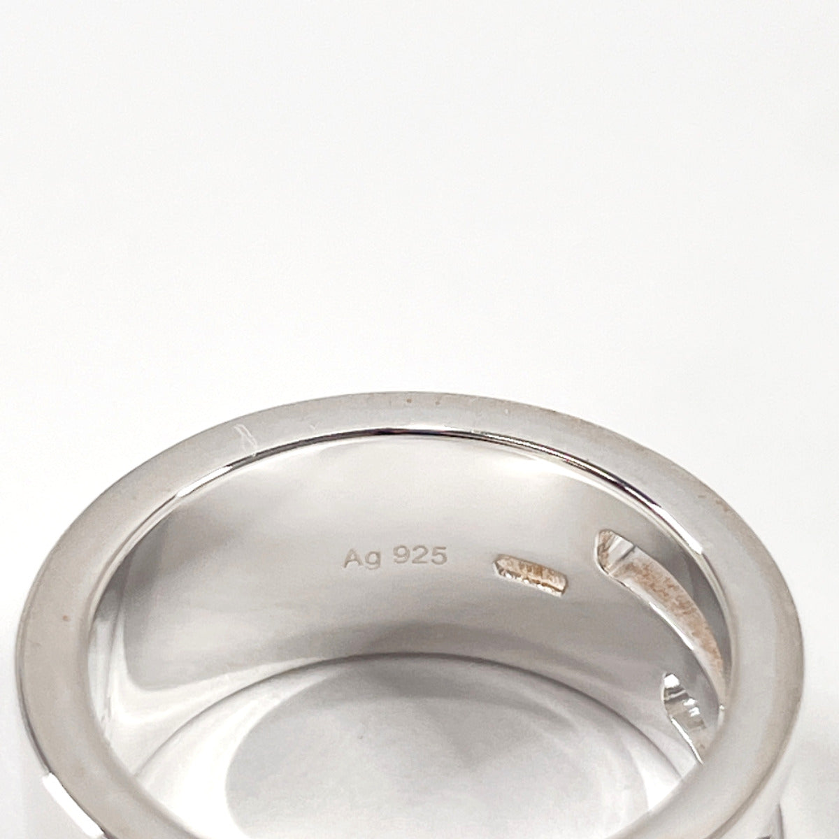 GUCCI Ring Branded Cutout G Silver925 #7.5(JP Size) Silver Women Used