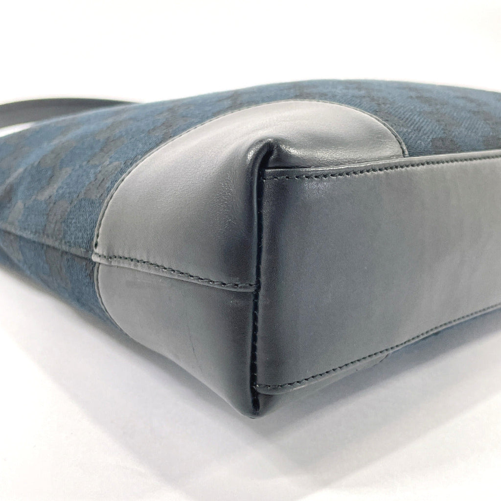 GUCCI Shoulder Bag 001・4231 one belt GG canvas/leather Black Women Used