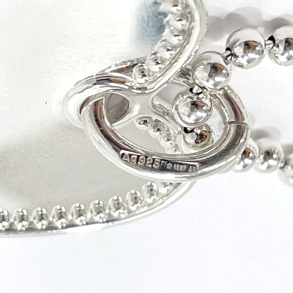 GUCCI Necklace Heart plate TagsPendant Silver925 Silver Women Used