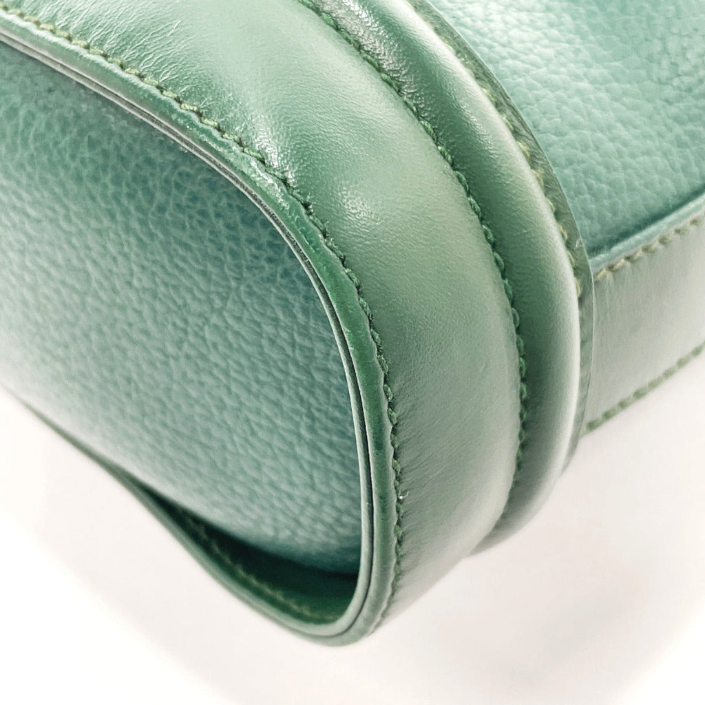 GUCCI Shoulder Bag 001・084・1200 Old Gucci leather green Women Used