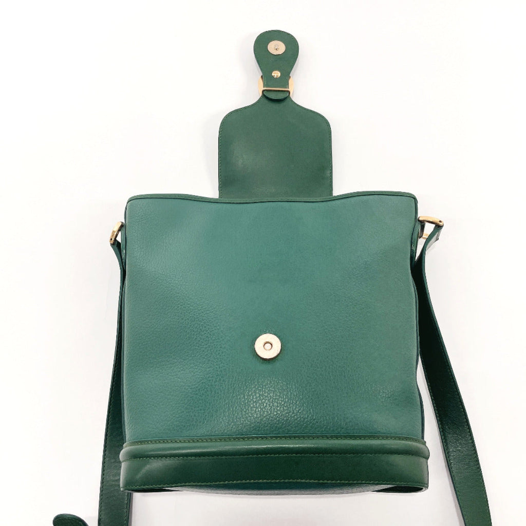 GUCCI Shoulder Bag 001・084・1200 Old Gucci leather green Women Used