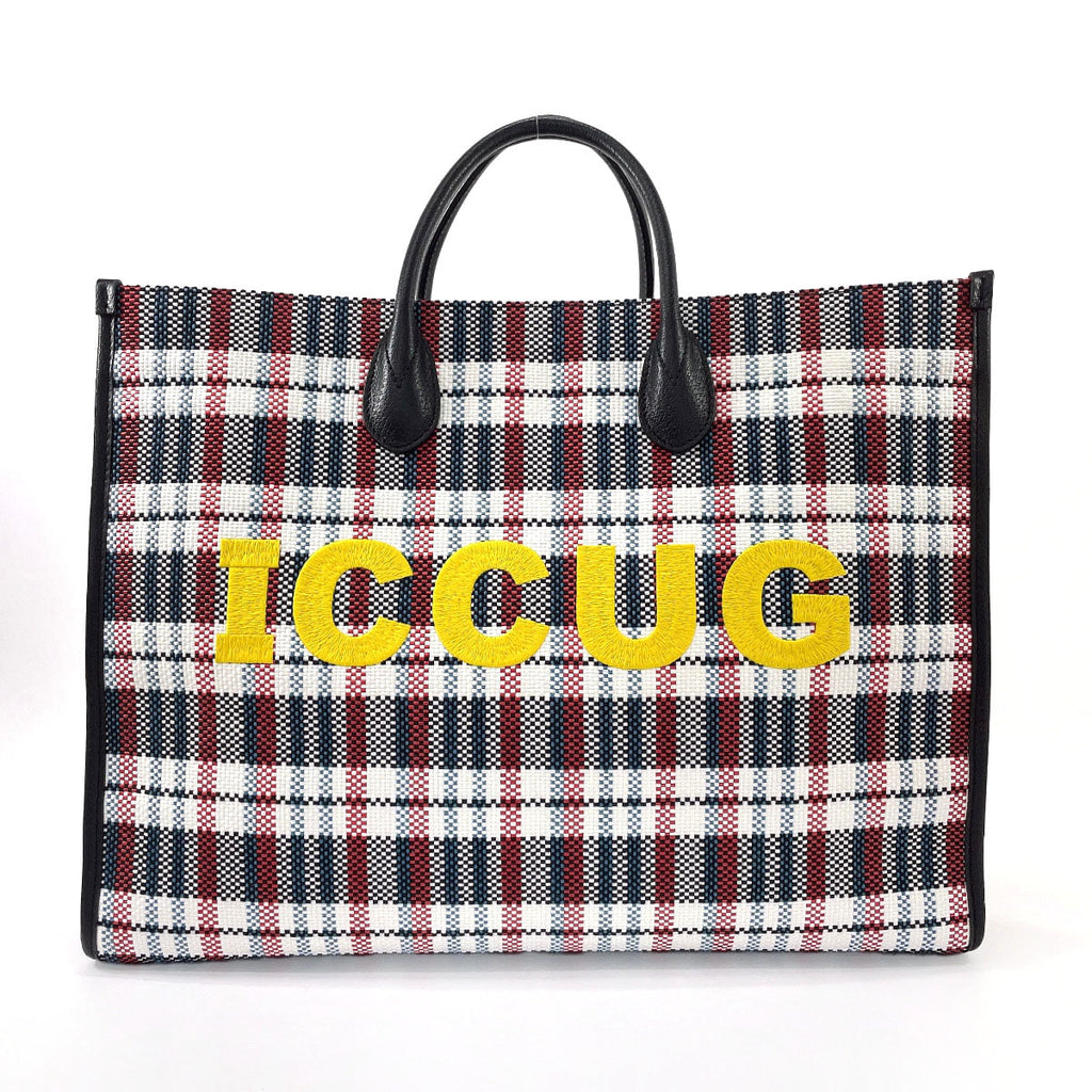 GUCCI Tote Bag 659980 Large tote Embroidery canvas/leather multicolor Women Used