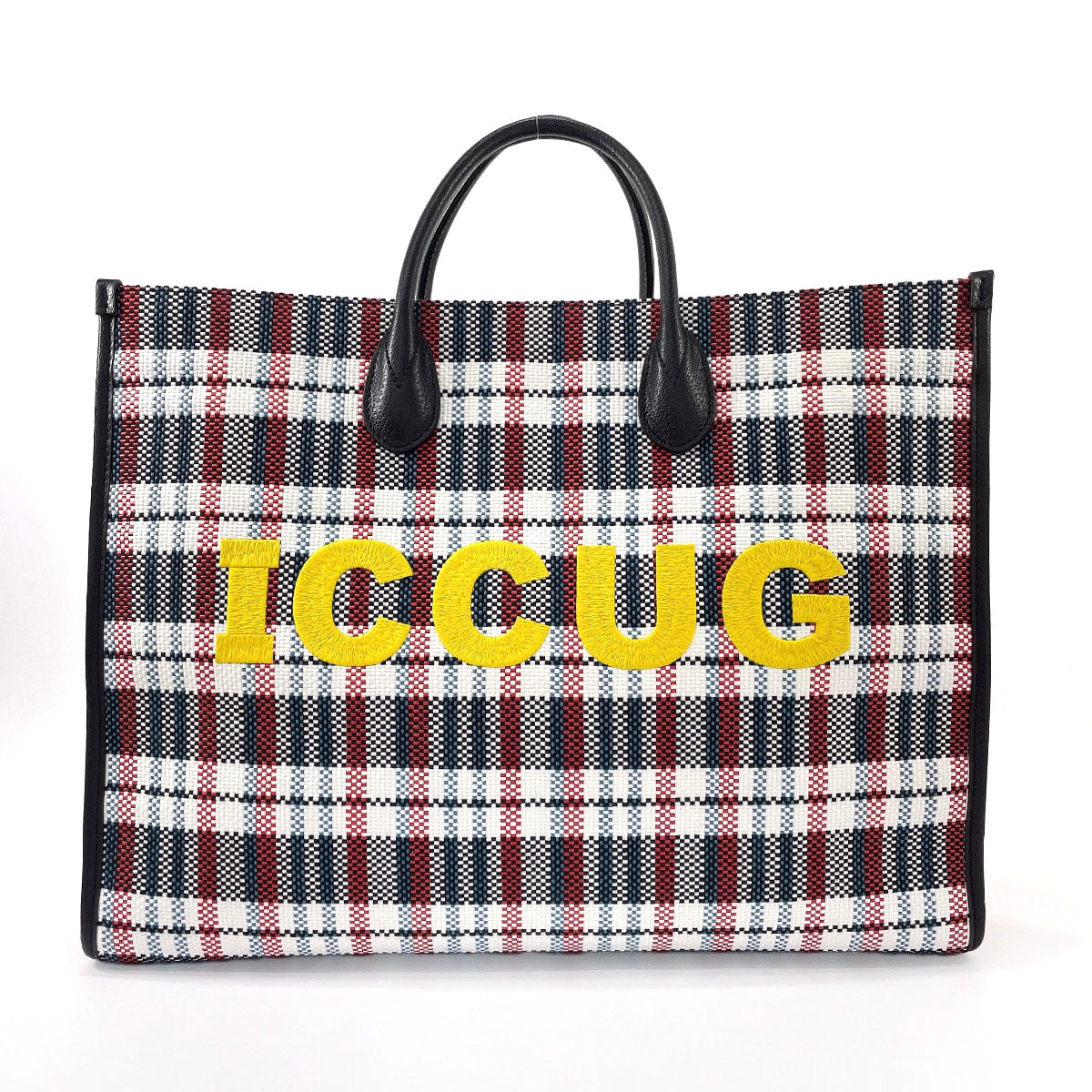 GUCCI Tote Bag 659980 Large tote Embroidery canvas/leather multicolor Women Used