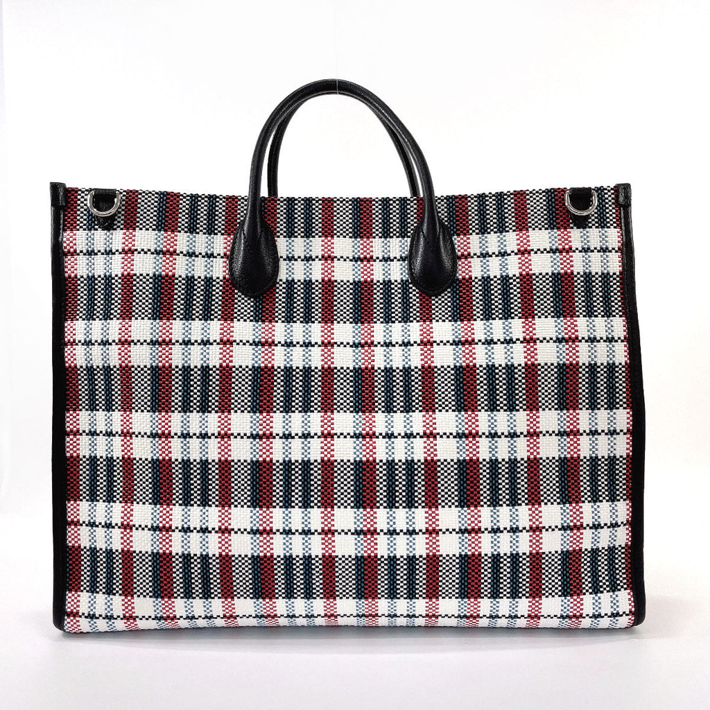 GUCCI Tote Bag 659980 Large tote Embroidery canvas/leather multicolor Women Used