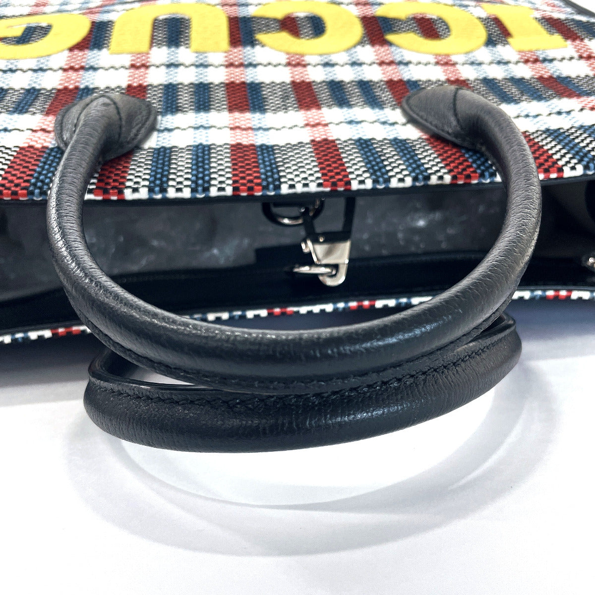 GUCCI Tote Bag 659980 Large tote Embroidery canvas/leather multicolor Women Used