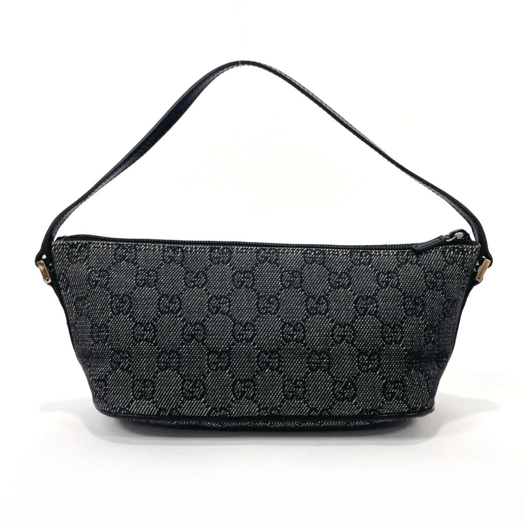 GUCCI Pouch 07198 Accessory pouch GG canvas Black Women Used