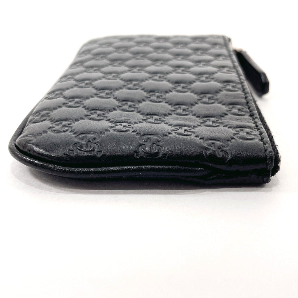 GUCCI coin purse 544476 Micro Guccisima Sima leather Black mens Used
