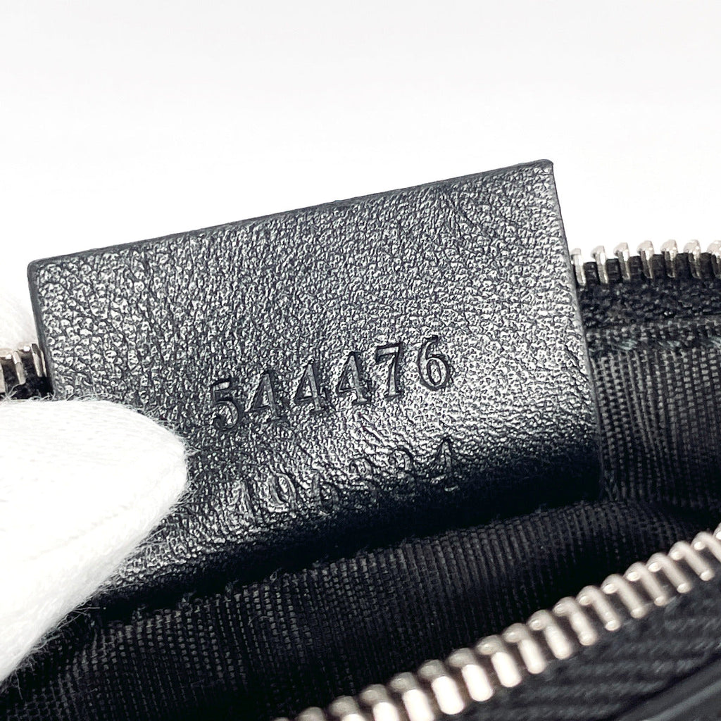 GUCCI coin purse 544476 Micro Guccisima Sima leather Black mens Used