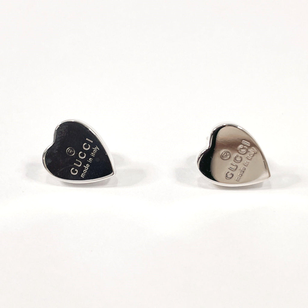 GUCCI earring Trademark heart shape Silver925 Silver Women Used