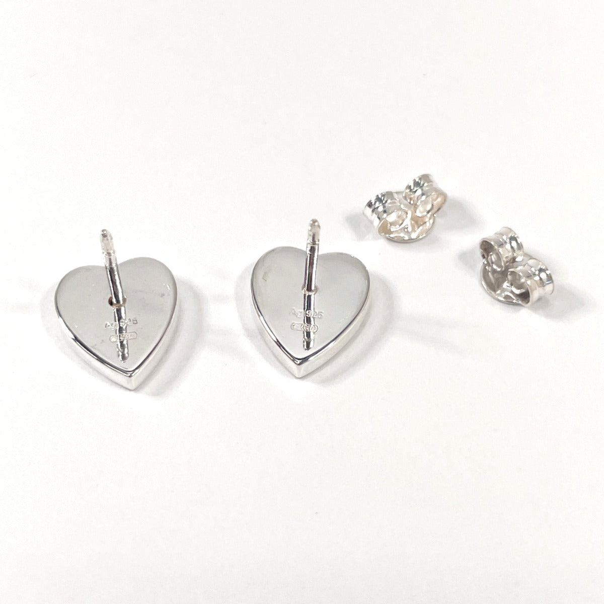 GUCCI earring Trademark heart shape Silver925 Silver Women Used