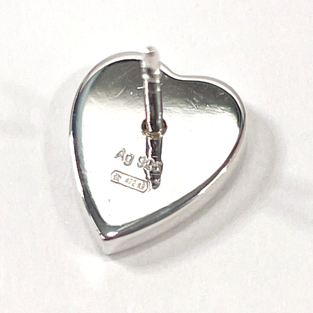 GUCCI earring Trademark heart shape Silver925 Silver Women Used