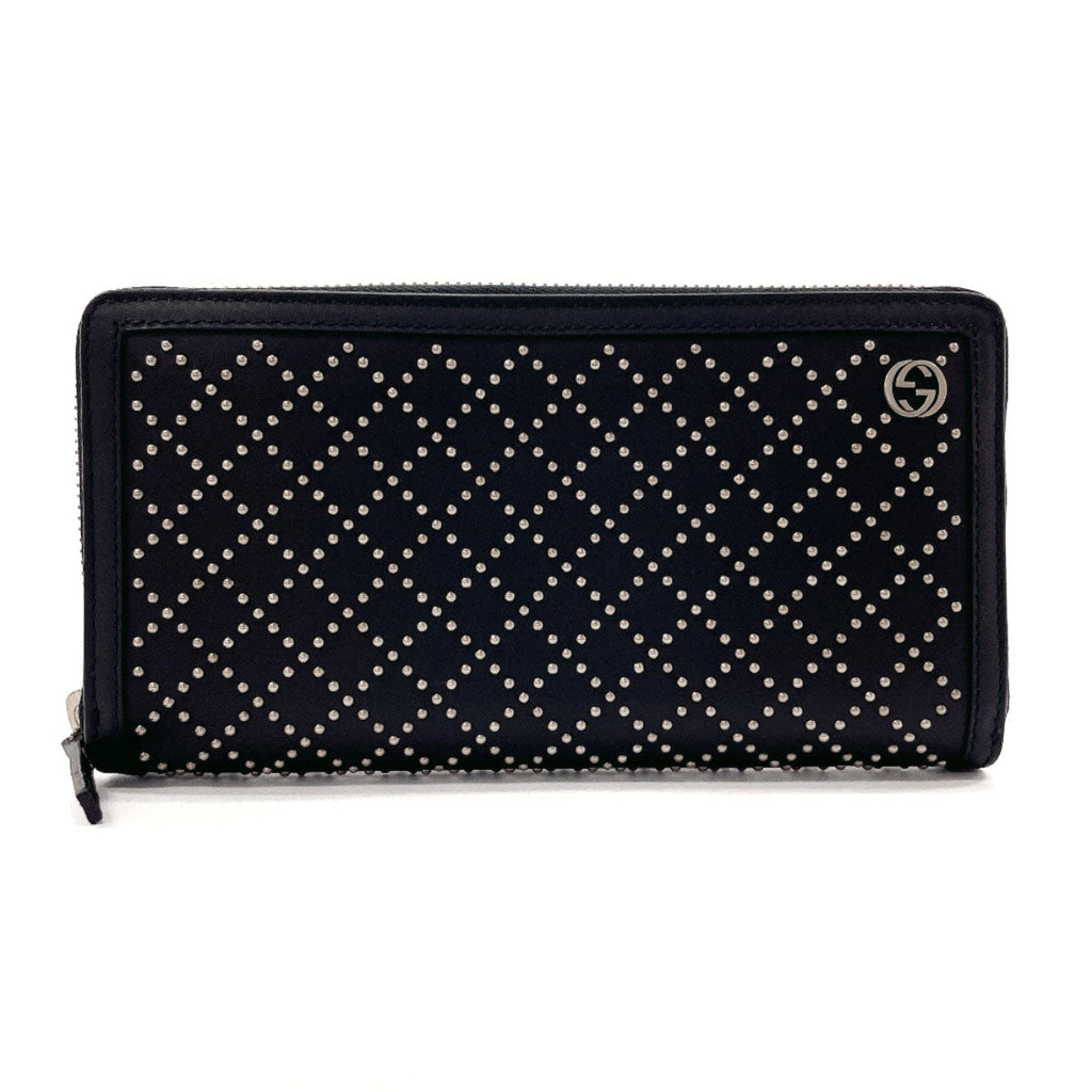 GUCCI purse 295608 Diamante leather Black unisex Used