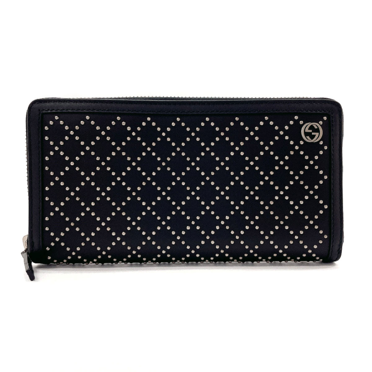 GUCCI purse 295608 Diamante leather Black unisex Used