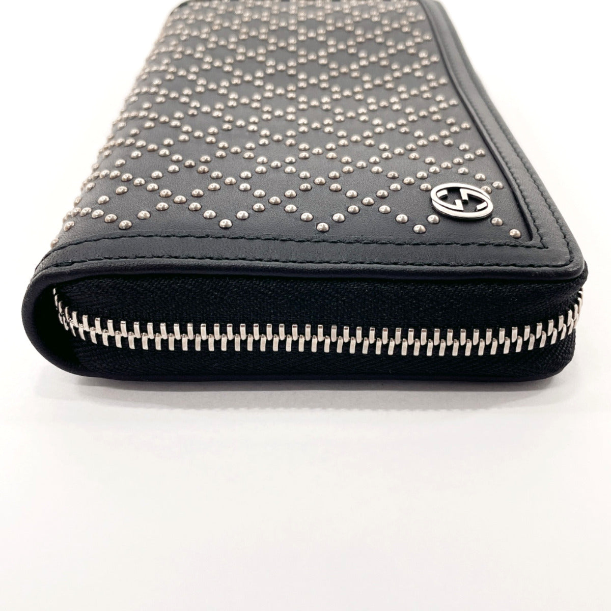 GUCCI purse 295608 Diamante leather Black unisex Used