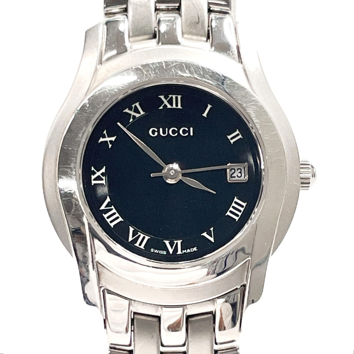 GUCCI Watches 5500L Stainless Steel/Stainless Steel Silver Silver unisex Used