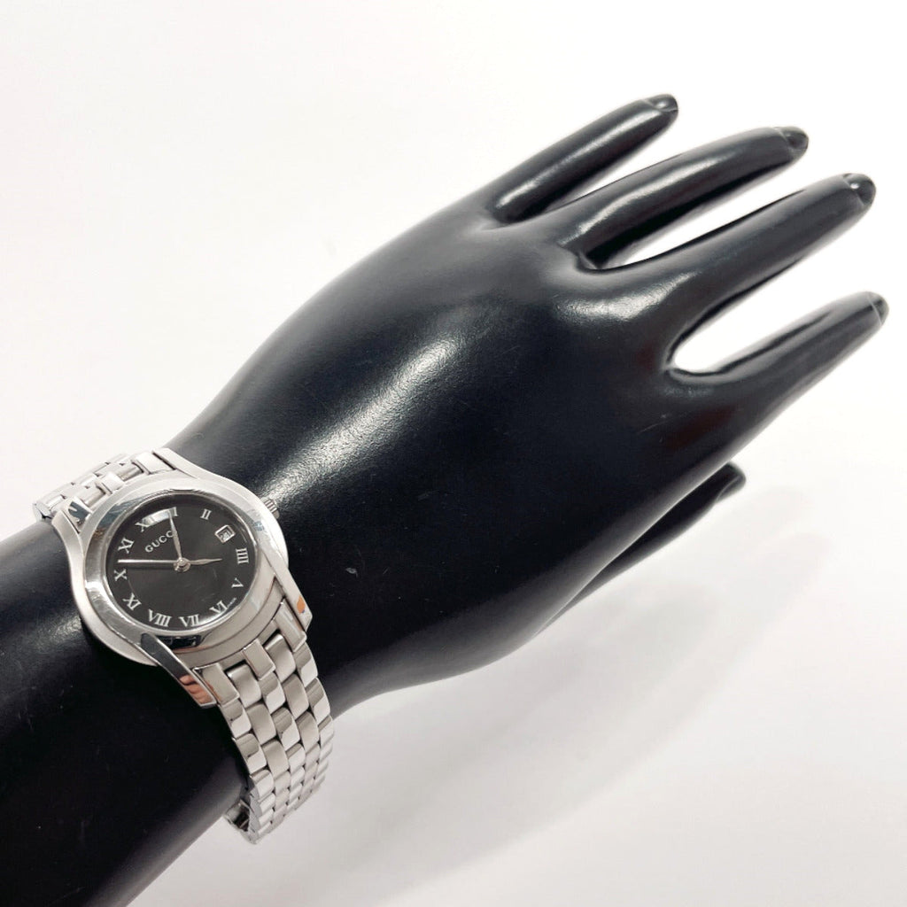 GUCCI Watches 5500L Stainless Steel/Stainless Steel Silver Silver unisex Used