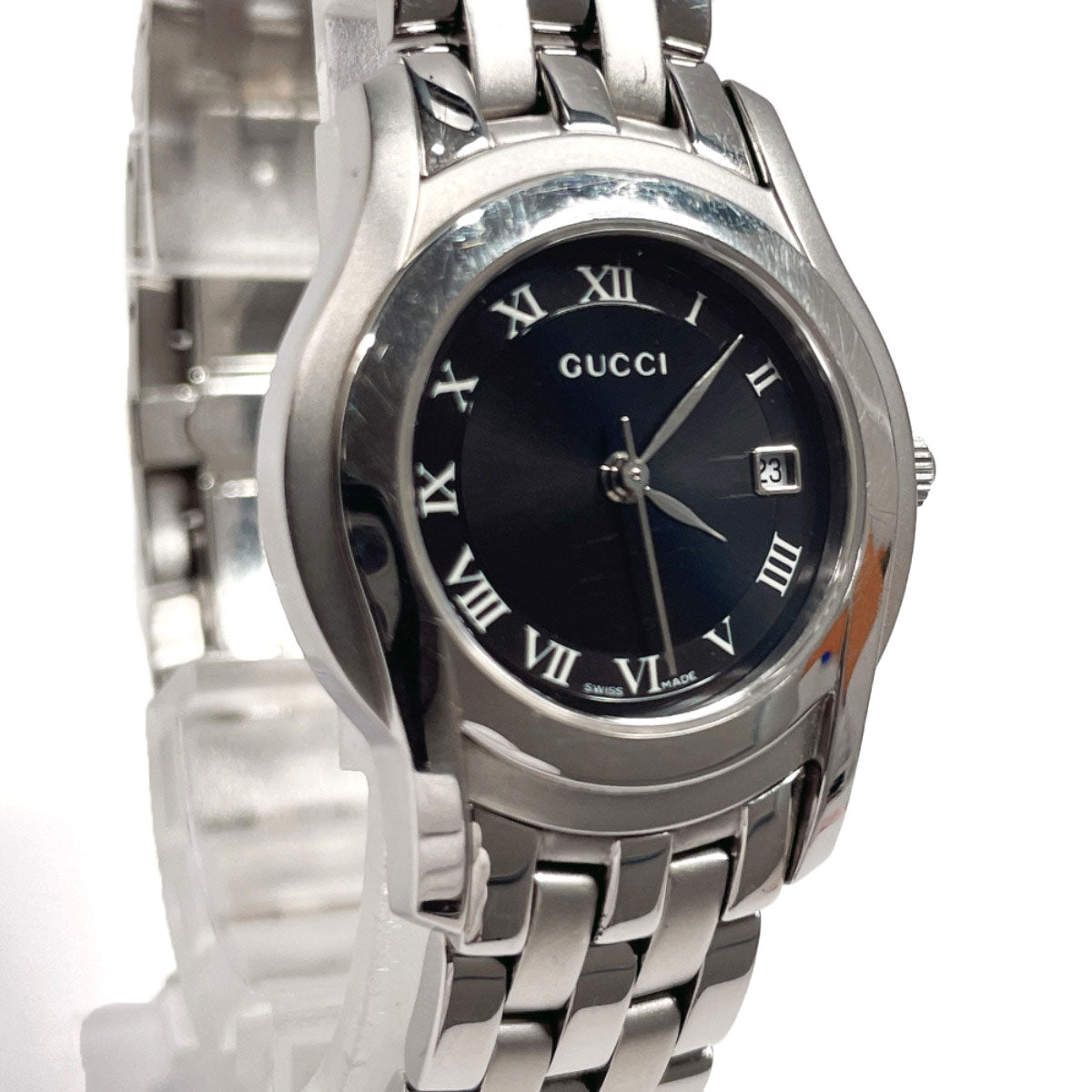 GUCCI Watches 5500L Stainless Steel/Stainless Steel Silver Silver unisex Used