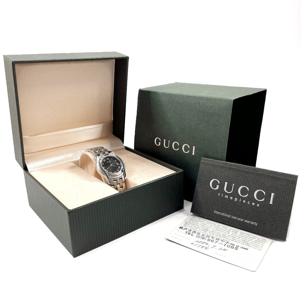 GUCCI Watches 5500L Stainless Steel/Stainless Steel Silver Silver unisex Used