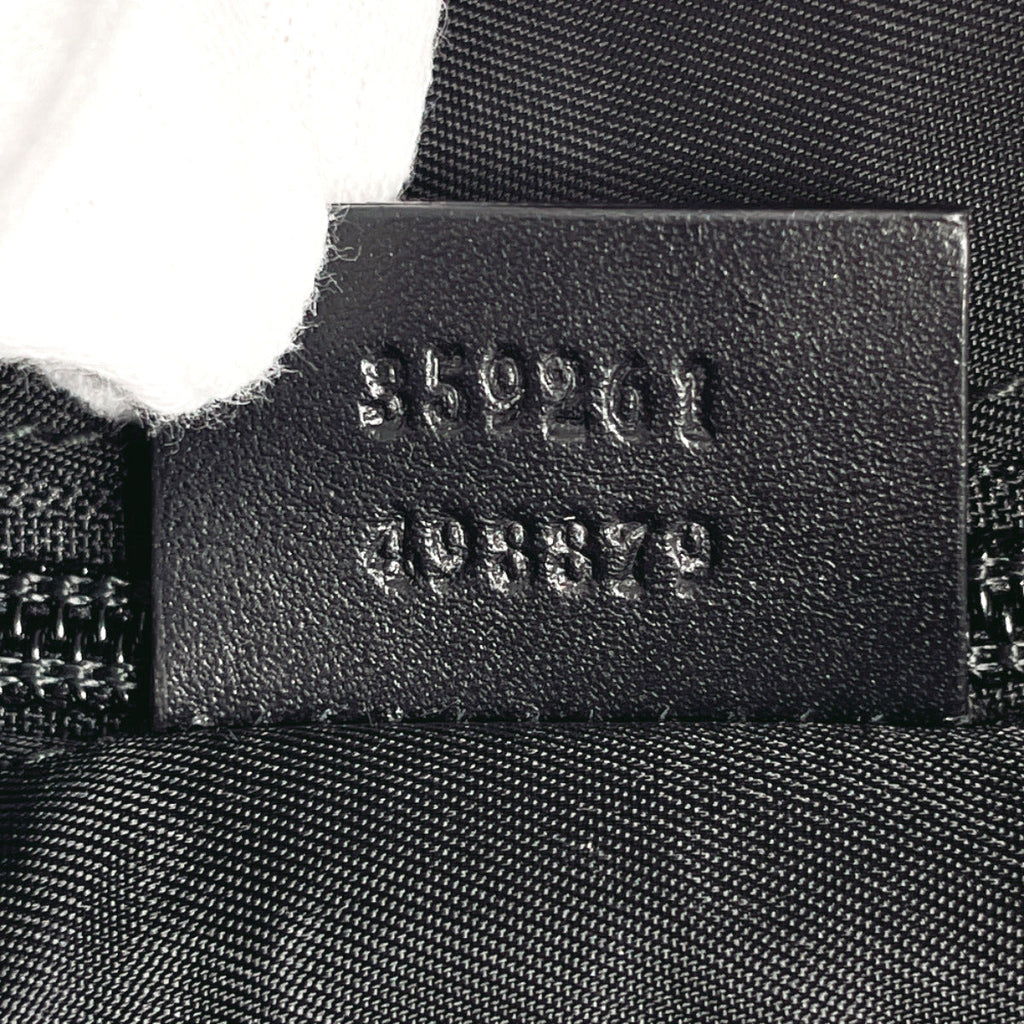 GUCCI Tote Bag 359261 techno canvas duffel bag Sherry line canvas Black Women Used