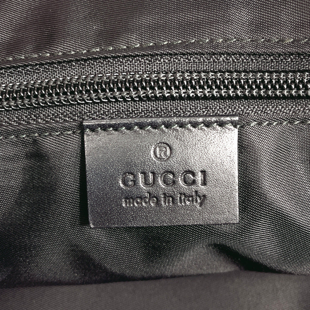 GUCCI Tote Bag 359261 techno canvas duffel bag Sherry line canvas Black Women Used