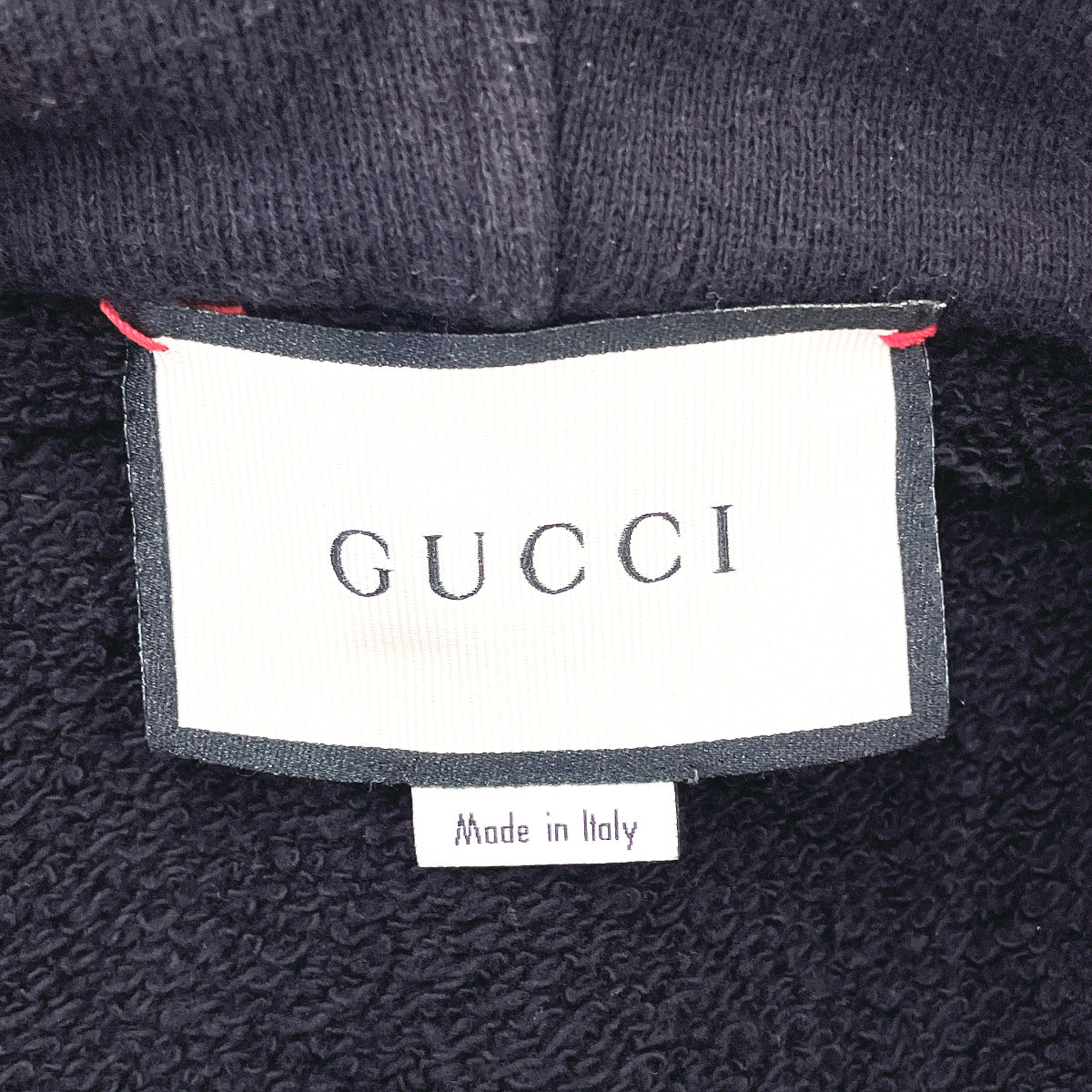 GUCCI Parker 454585 old logo Vintage processing cotton Black mens Used