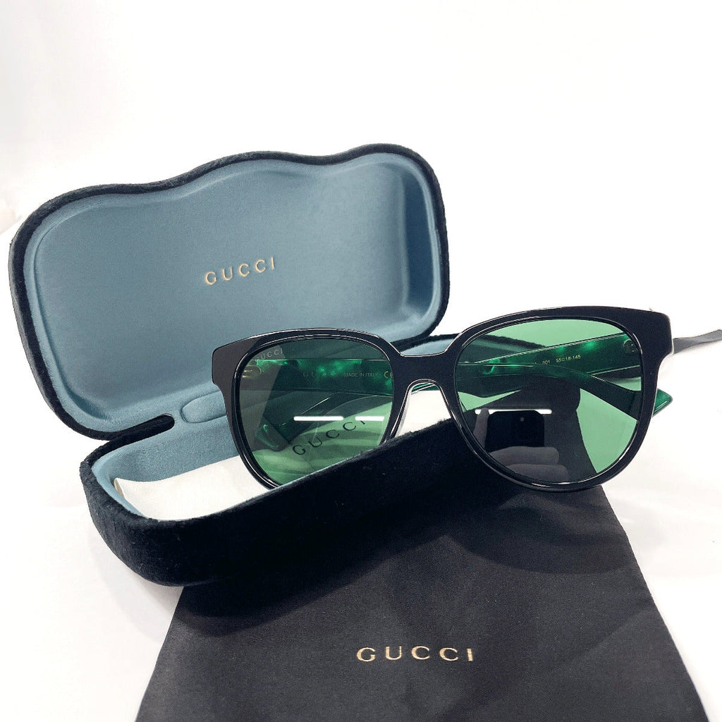 GUCCI sunglasses GG0960SA Asian fit Synthetic resin green Women Used