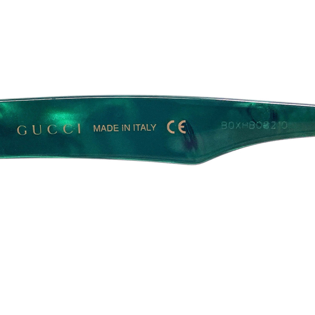 GUCCI sunglasses GG0960SA Asian fit Synthetic resin green Women Used