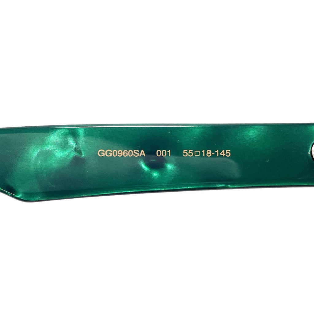 GUCCI sunglasses GG0960SA Asian fit Synthetic resin green Women Used