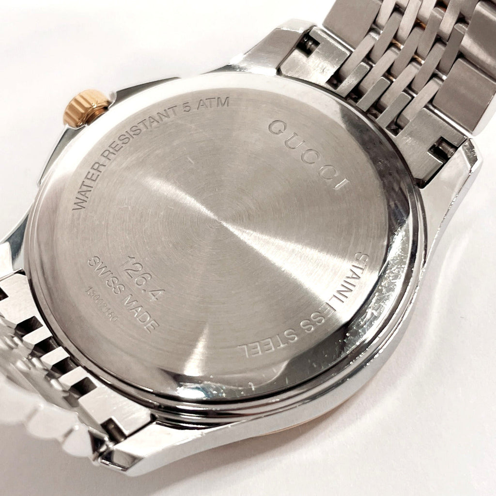 GUCCI Watches 126.4 G timeless Gold Plated/Stainless Steel Silver Silver mens Used