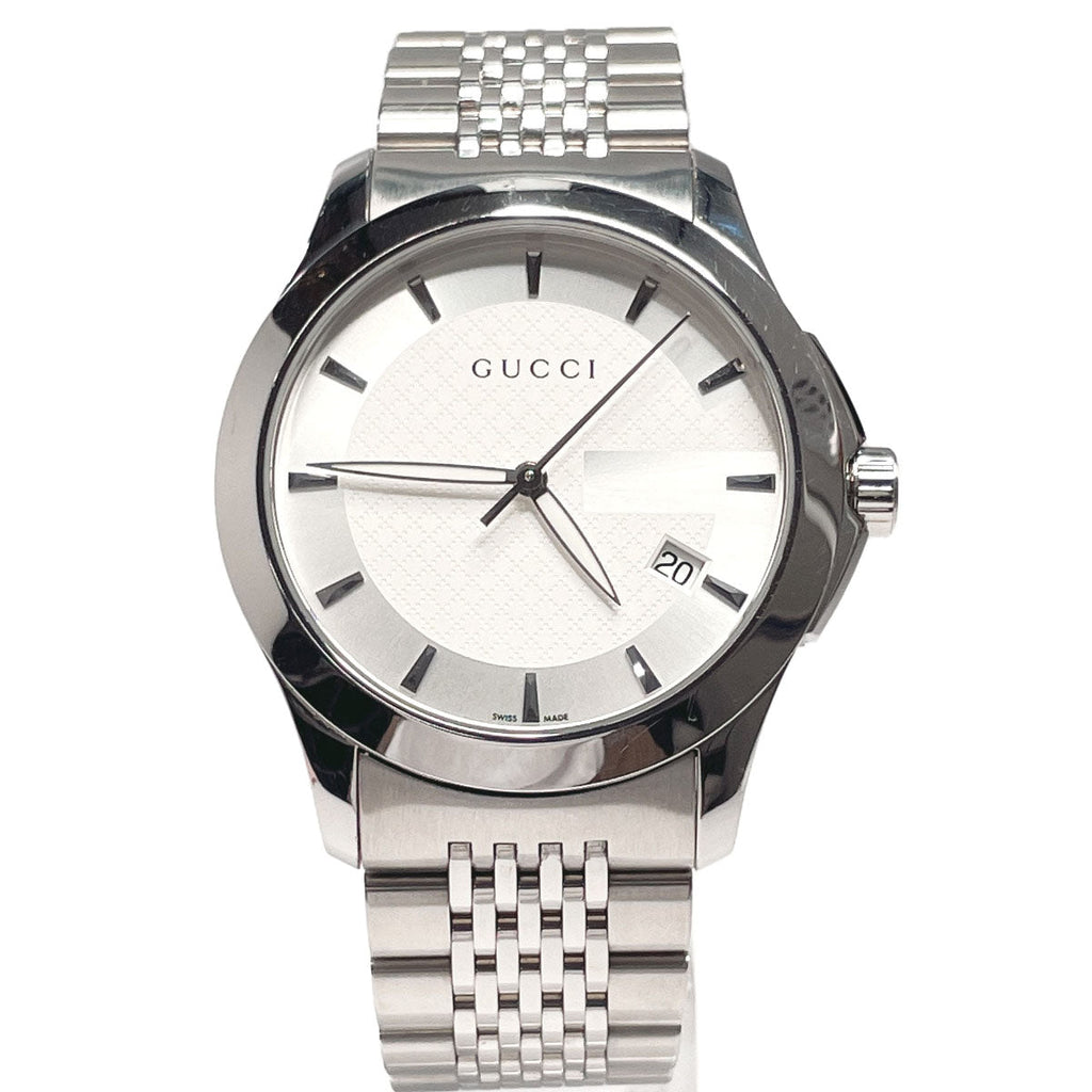 GUCCI Watches 126.4 G timeless Stainless Steel/Stainless Steel Silver Silver mens Used