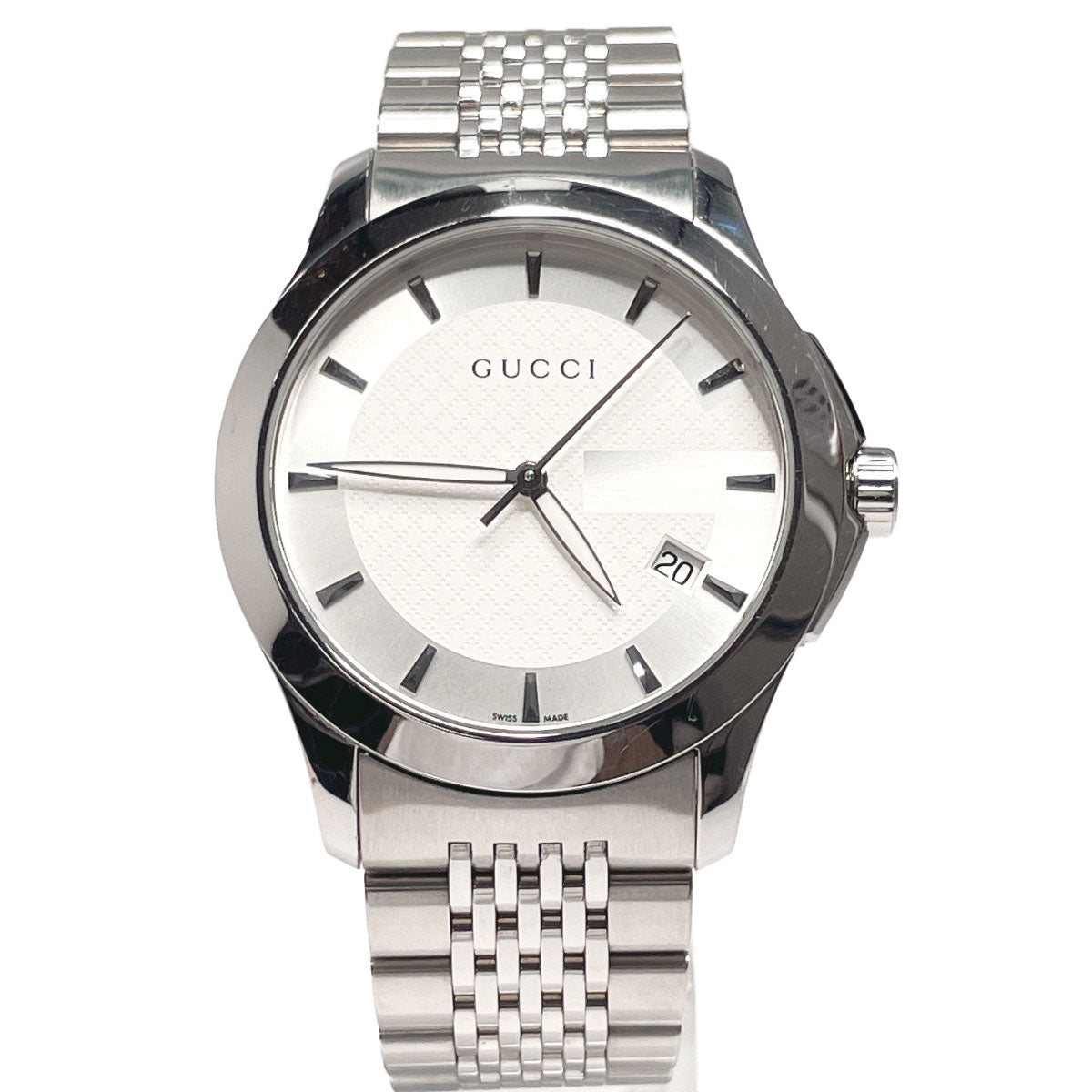 GUCCI Watches 126.4 G timeless Stainless Steel/Stainless Steel Silver Silver mens Used