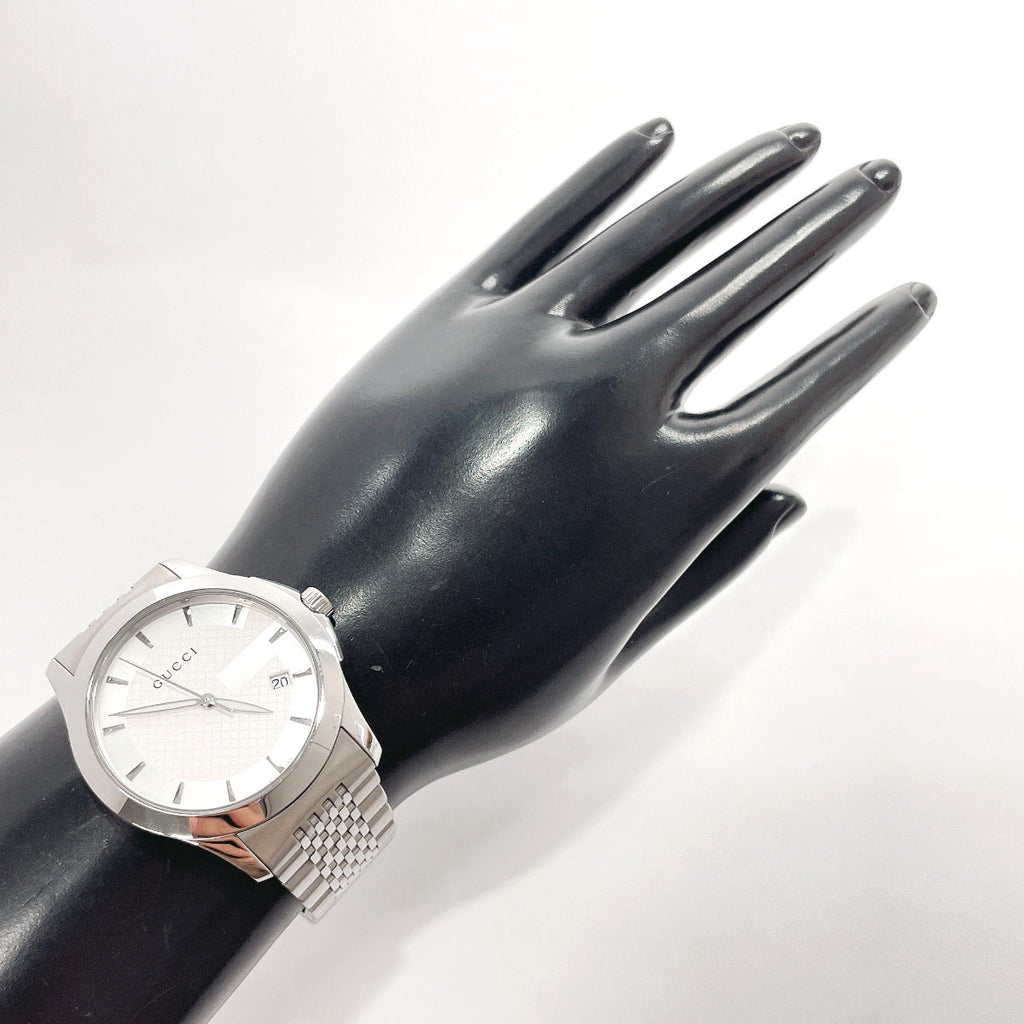 GUCCI Watches 126.4 G timeless Stainless Steel/Stainless Steel Silver Silver mens Used
