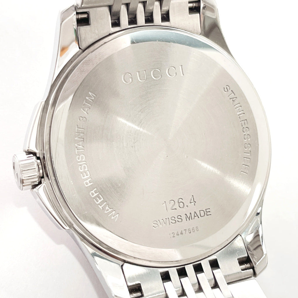 GUCCI Watches 126.4 G timeless Stainless Steel/Stainless Steel Silver Silver mens Used