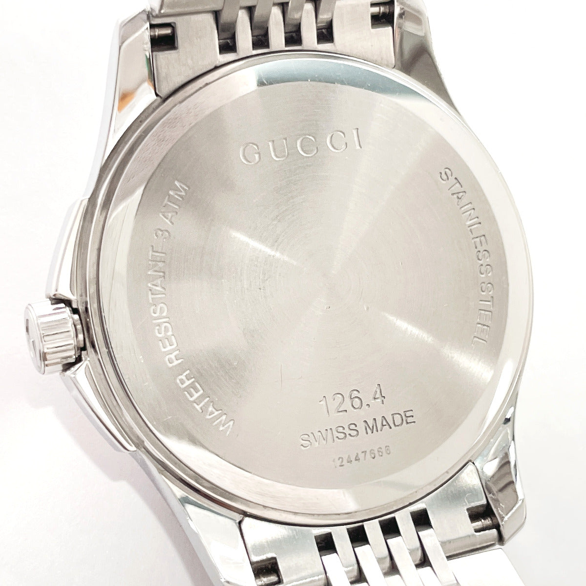 GUCCI Watches 126.4 G timeless Stainless Steel/Stainless Steel Silver Silver mens Used