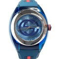GUCCI Watches 137.1 sink Stainless Steel/rubber blue blue mens Used