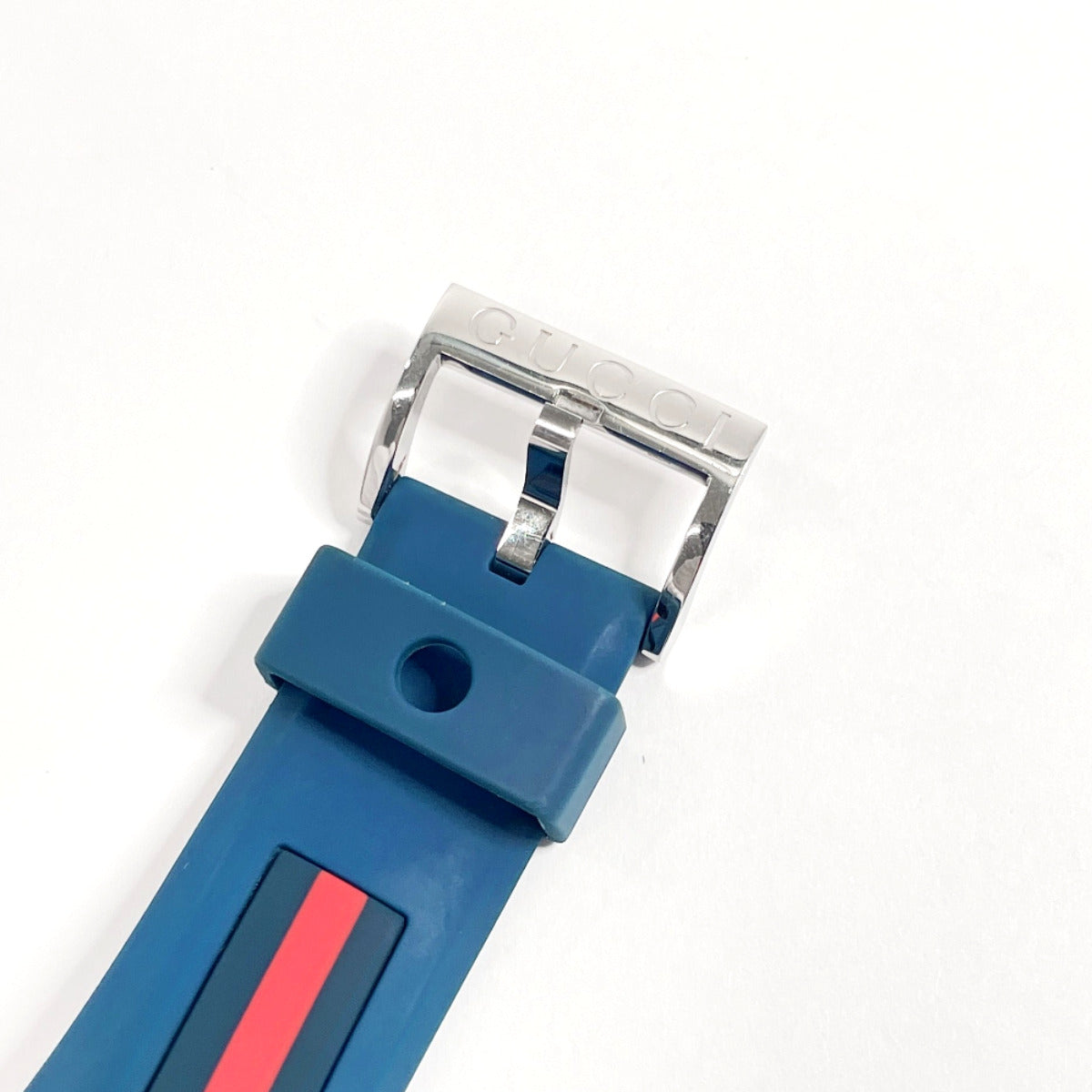 GUCCI Watches 137.1 sink Stainless Steel/rubber blue blue mens Used