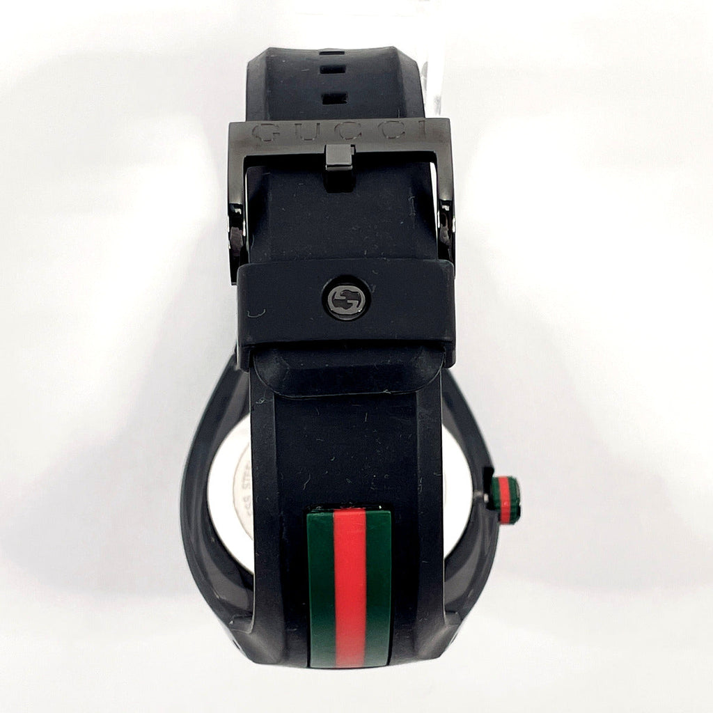 GUCCI Watches 137.1 sink Stainless Steel/rubber Black mens Used