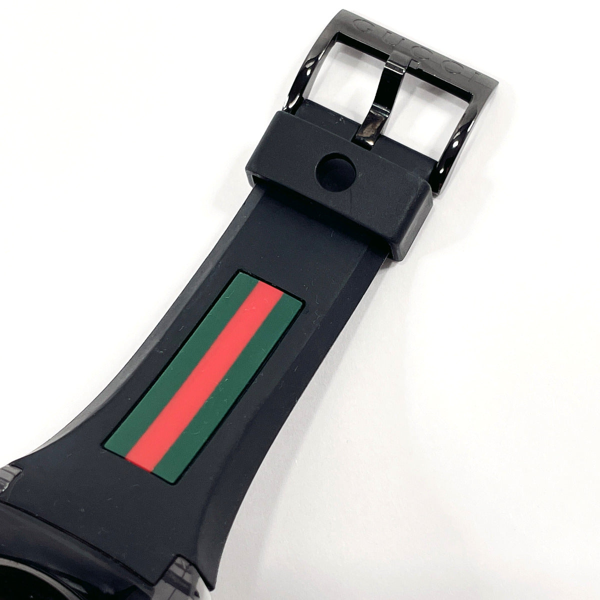 GUCCI Watches 137.1 sink Stainless Steel/rubber Black mens Used