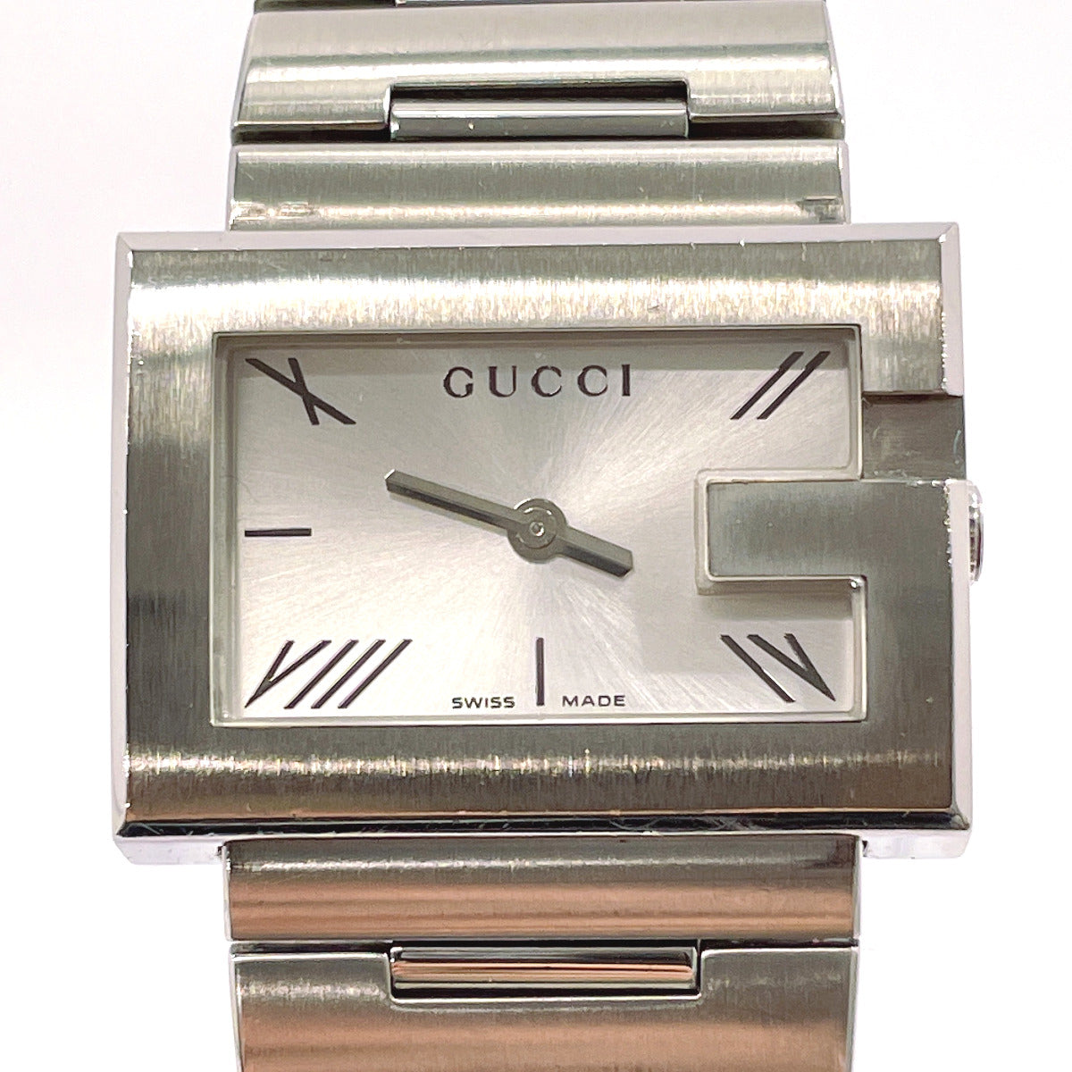 GUCCI Watches 100L G rectangle Stainless Steel/Stainless Steel Silver unisex Used