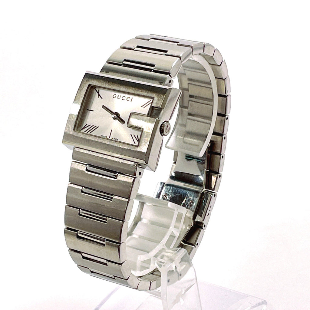 GUCCI Watches 100L G rectangle Stainless Steel/Stainless Steel Silver unisex Used