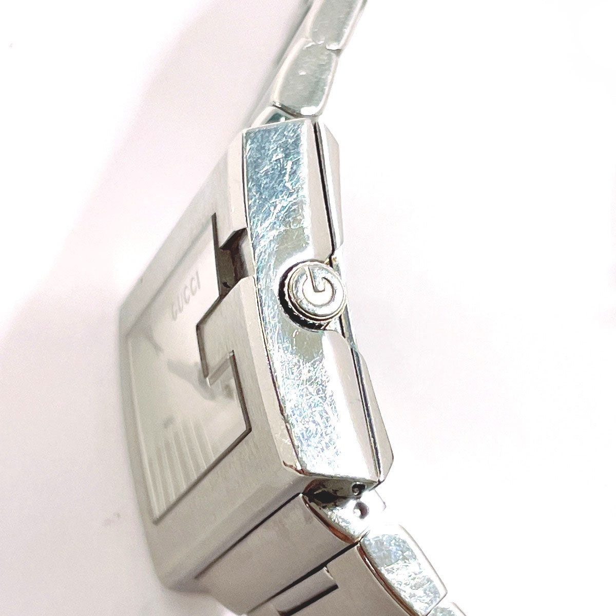 GUCCI Watches 100L G rectangle Stainless Steel/Stainless Steel Silver unisex Used