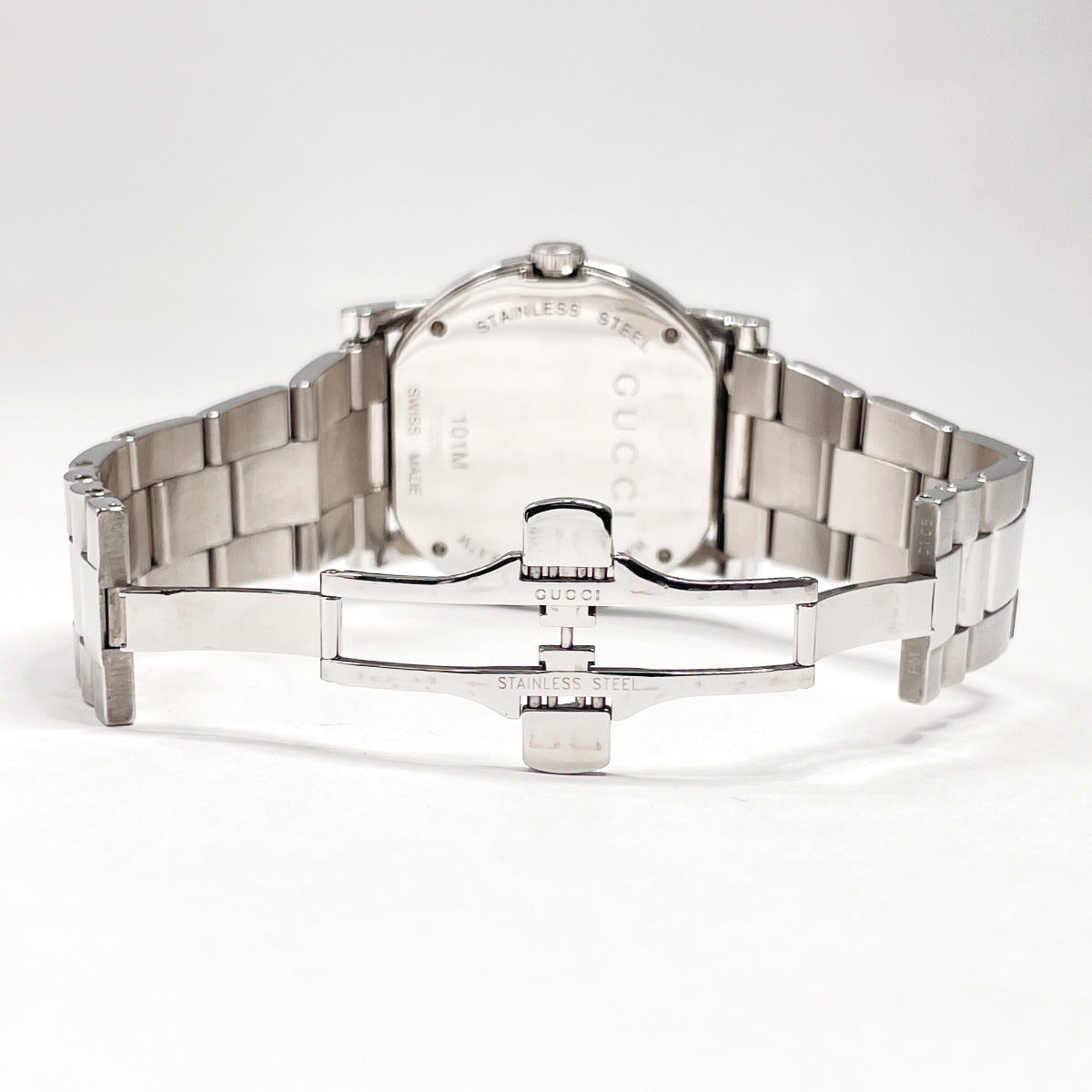 GUCCI Watches 101M G-round Stainless Steel/Stainless Steel Silver Silver unisex Used