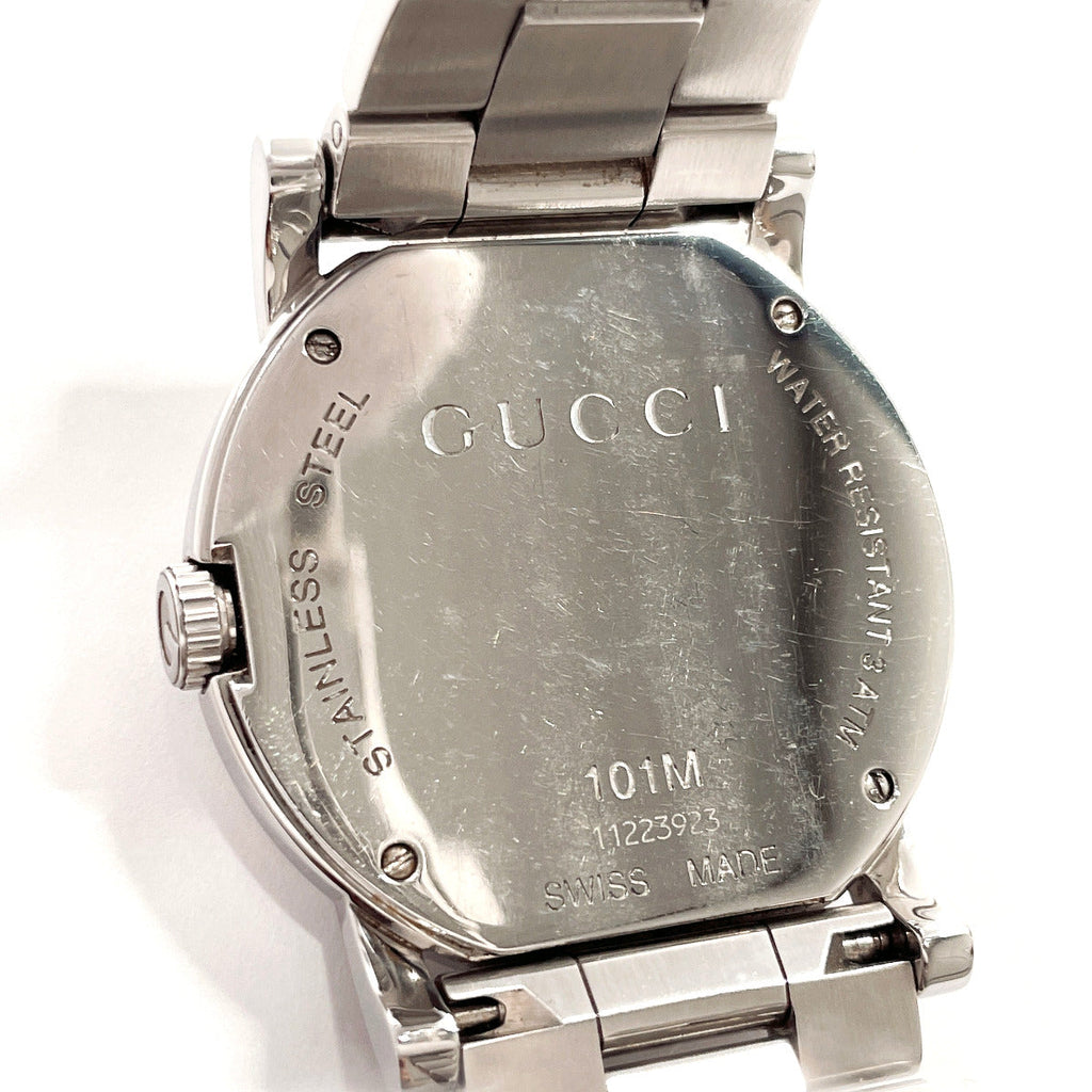 GUCCI Watches 101M G-round Stainless Steel/Stainless Steel Silver Silver unisex Used