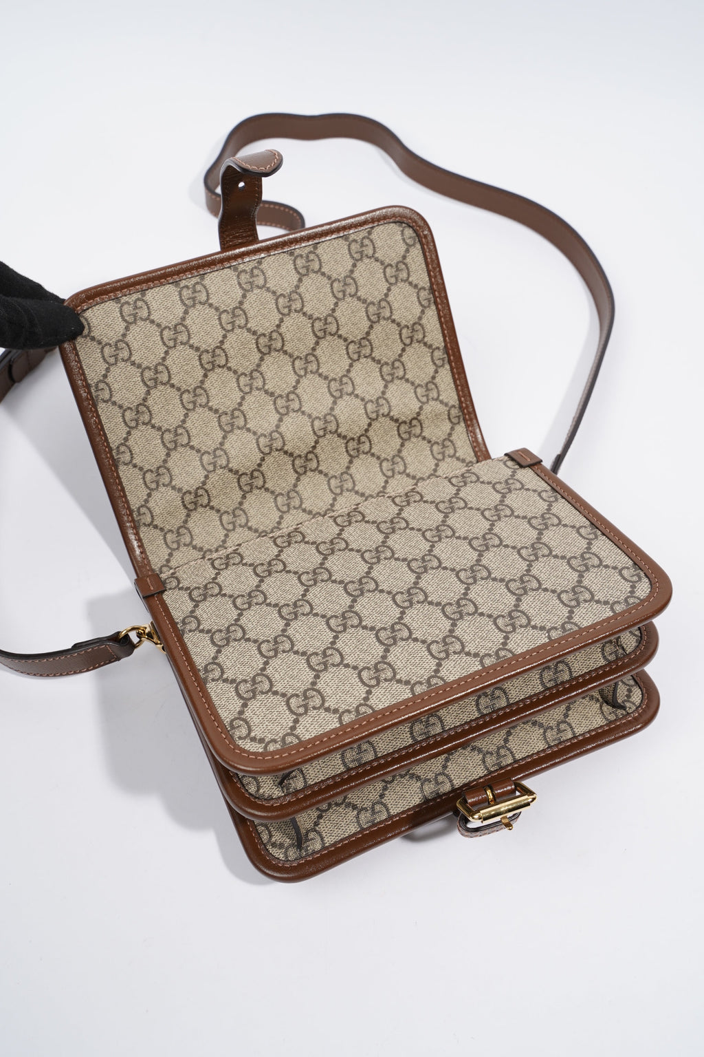 Gucci Mini Interlocking G GG Supreme Coated Canvas