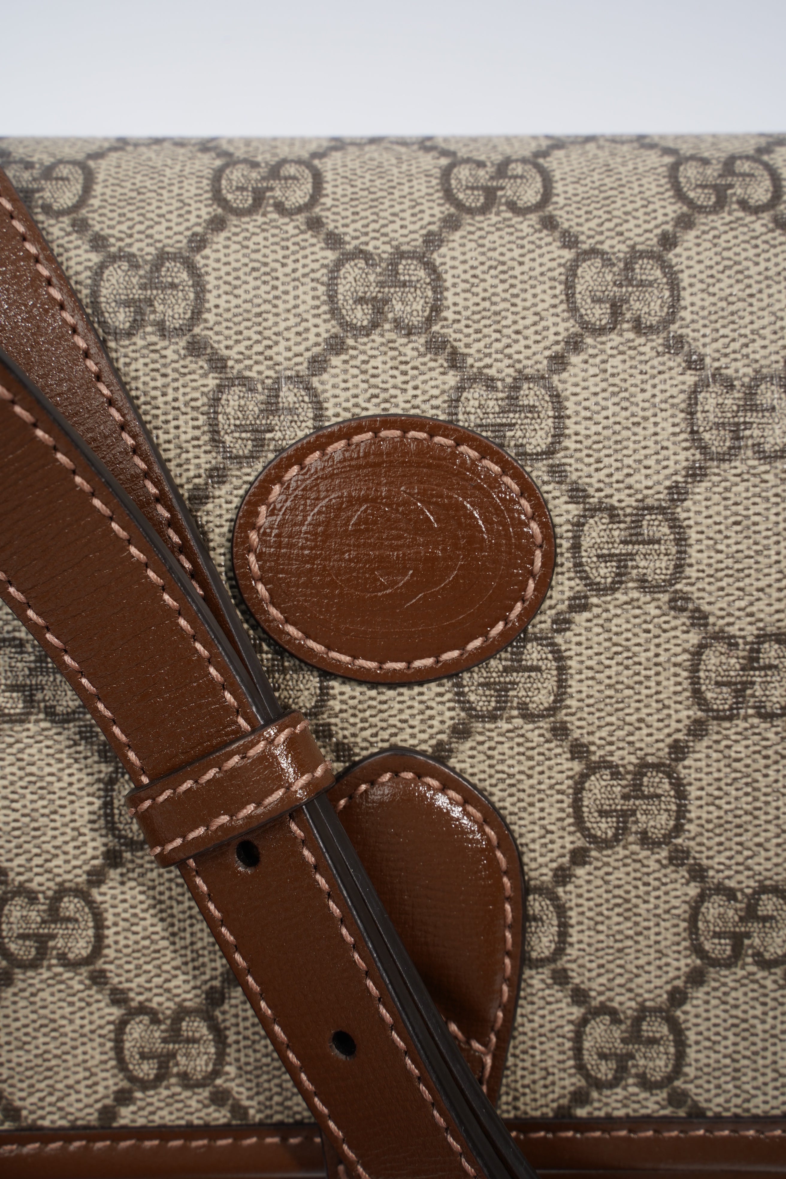 Gucci Mini Interlocking G GG Supreme Coated Canvas
