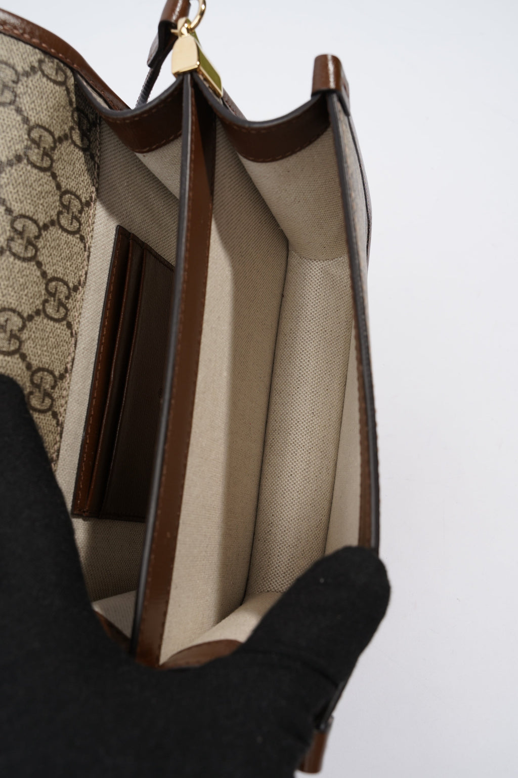 Gucci Mini Interlocking G GG Supreme Coated Canvas